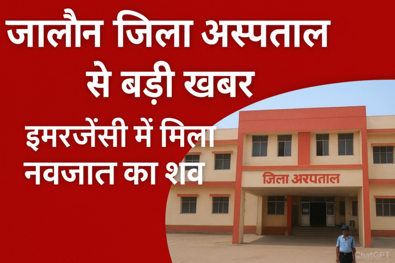 जालौन से बड़ी खबर – जिला अस्पताल में लापरवाही उजागर