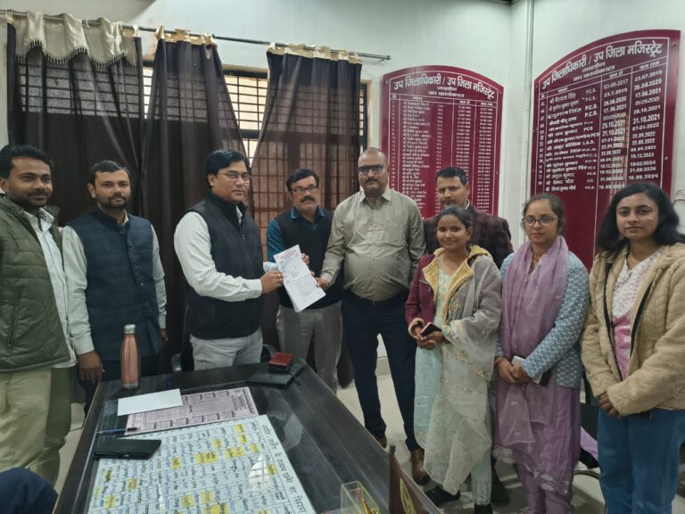 लेखपालों ने सांकेतिक धरना दिया