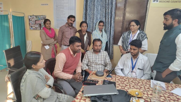 मोंठ के बम्हरौली के आयुष्मान आरोग्य मंदिर का हुआ वर्चुअल एनक्यूएएस प्रमाणीकरण