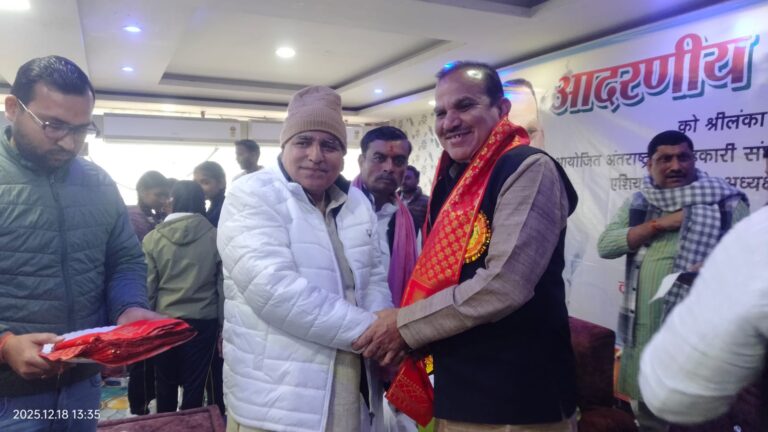 आईसीए अध्यक्ष बनने पर चंद्रपाल यादव का जालौन में भव्य स्वागत