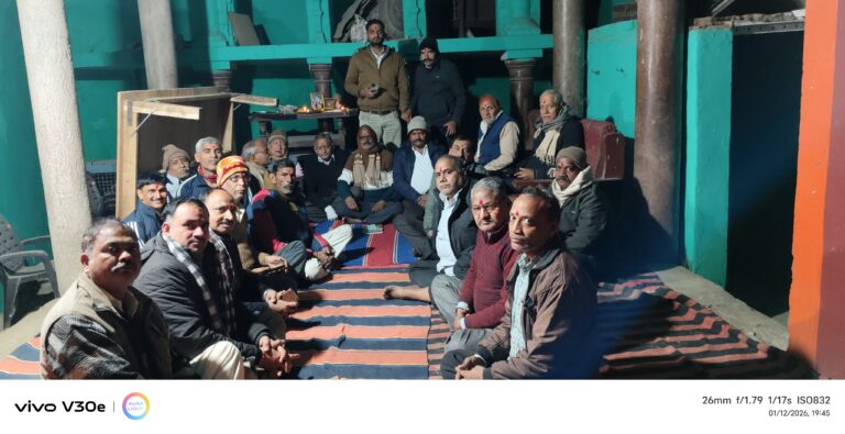 मोंठ:&nbsp; श्री रामलीला भवन में विधि-विधान से सम्पन्न हुआ गणेश पूजन।